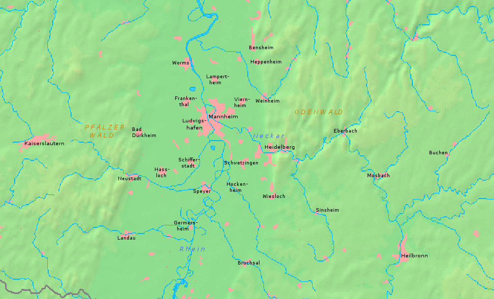 Verdichtungsraum Rhein-Neckar