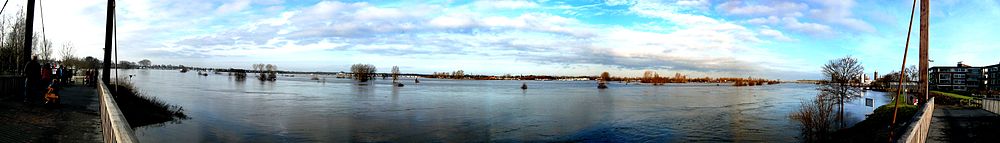 Hochwasser der Maas bei Roermond, Januar 2011