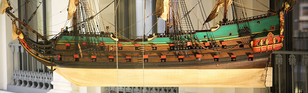 Modell der ersten Wapen von Hamburg