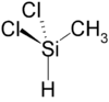 Strukturformel von Dichlormethylsilan