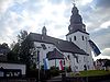 Außenansicht der Kirche St. Johannes Evangelist in Eversberg