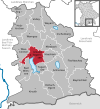 Lage der Gemeinde Gmund a.Tegernsee im Landkreis Miesbach