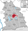 Lage der Gemeinde Hausham im Landkreis Miesbach