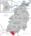 Lage der Gemeinde Jetzendorf im Landkreis Pfaffenhofen a.d.Ilm