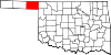 Map of Oklahoma highlighting Beaver County.svg