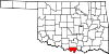 Map of Oklahoma highlighting Love County.svg