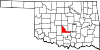 Map of Oklahoma highlighting McClain County.svg