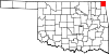 Map of Oklahoma highlighting Ottawa County.svg
