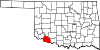 Map of Oklahoma highlighting Tillman County.svg