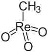 Struktur von Methyltrioxorhenium