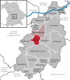 Lage der Gemeinde Pörnbach im Landkreis Pfaffenhofen a.d.Ilm