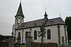 Außenansicht der Kirche St. Laurentius in Scharfenberg