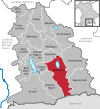Lage der Gemeinde Schliersee im Landkreis Miesbach