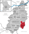 Lage der Gemeinde Schweitenkirchen im Landkreis Pfaffenhofen a.d.Ilm