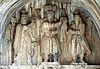 Taq-e Bostan - High-relief of Anahita, Khosro II, Ahura Mazda.jpg