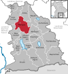 Lage der Gemeinde Warngau im Landkreis Miesbach