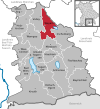Lage der Gemeinde Weyarn im Landkreis Miesbach
