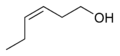 Strukturformel von cis-3-Hexenol