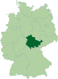 Lage von Thüringen