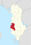 Fier County in Albania.svg