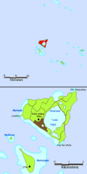 Karte von Nomuka und Umgebung