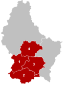 Lagekarte Distrikt Luxemburg