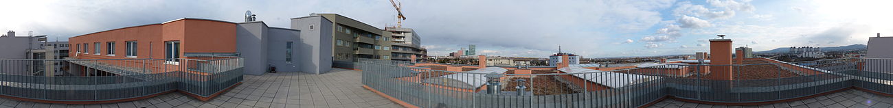 Panoramabild des Kabelwerks Wien-Meidling im Jahr 2010