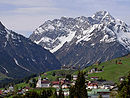 Blick auf den Ortsteil Hirschegg