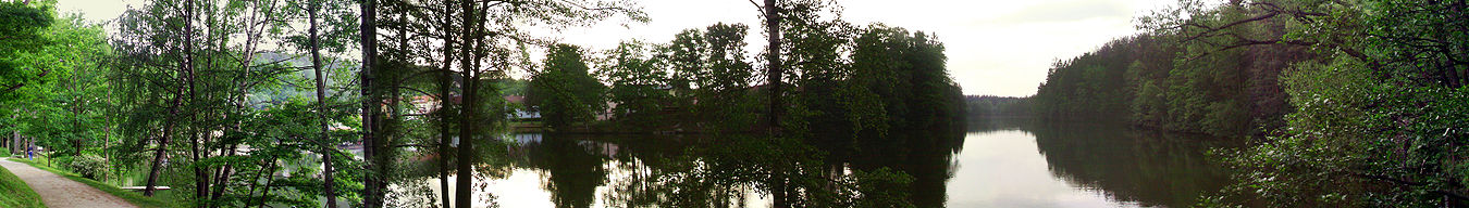 Panoramaaufnahme des Herrensees in Litschau