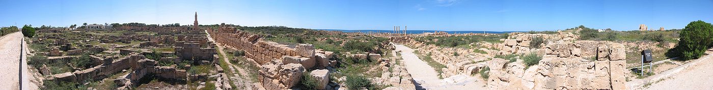 Panoramabild eines Teils der Ausgrabungsstätte