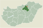 Lage von Felsőtárkány in Ungarn