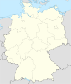 Deutschlandkarte, Position der Stadt Torgau hervorgehoben