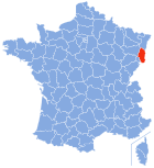 Lage von Haut-Rhin in Frankreich