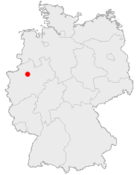 Lage der Stadt Lüdinghausen in Deutschland