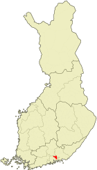 Lage von Lapinjärvi in Finnland