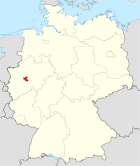 Deutschlandkarte, Position des Ennepe-Ruhr-Kreises hervorgehoben