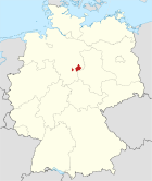 Deutschlandkarte, Position des Landkreises Wolfenbüttel hervorgehoben