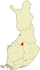 Lage von Pyhäjärvi in Finnland