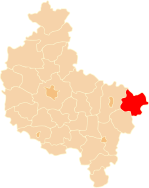 Karte des Powiat Kolski