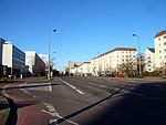 Blick von der Buchberger Straße stadteinwärts