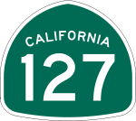Straßenschild der California State Route 127