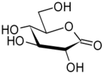 Strukturformel Glucono-1,5-lacton