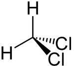 Strukturformel des Dichlormethans