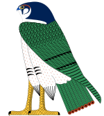 Horus as falcon.svg