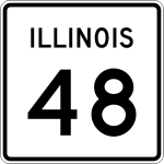 Straßenschild der Illinois State Route 48