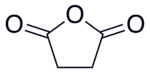 Strukturformel von Bernsteinsäureanhydrid