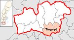 Lage der Gemeinde Tingsryd