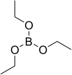 Strukturformel von Triethylborat