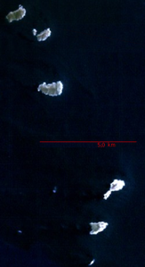 Satellitenbild der Inselgruppe