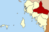 Karte von Satun, Thailand mit Khuan Kalong